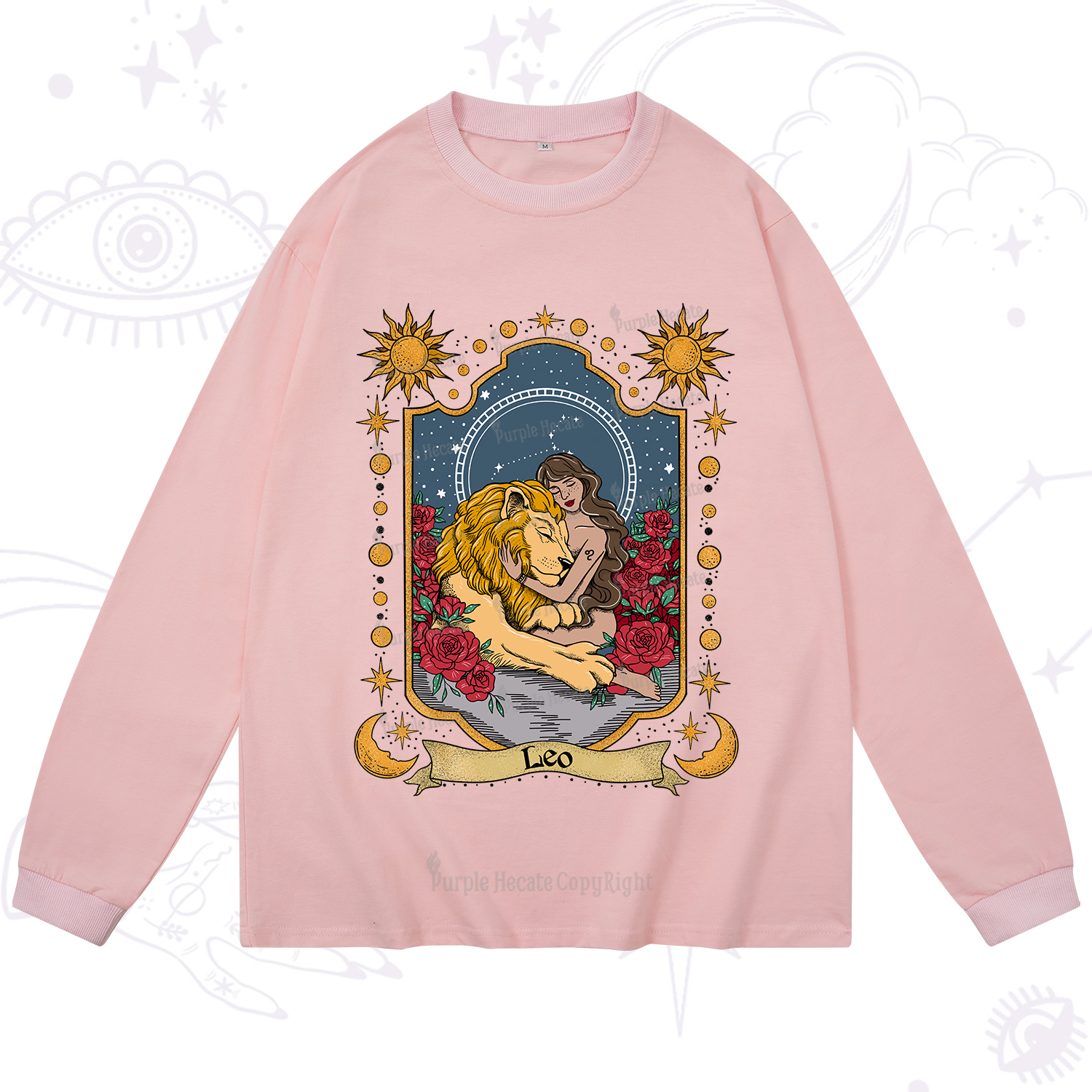 Purplehecate Leo Zodiac Long Sleeve T-Shirt