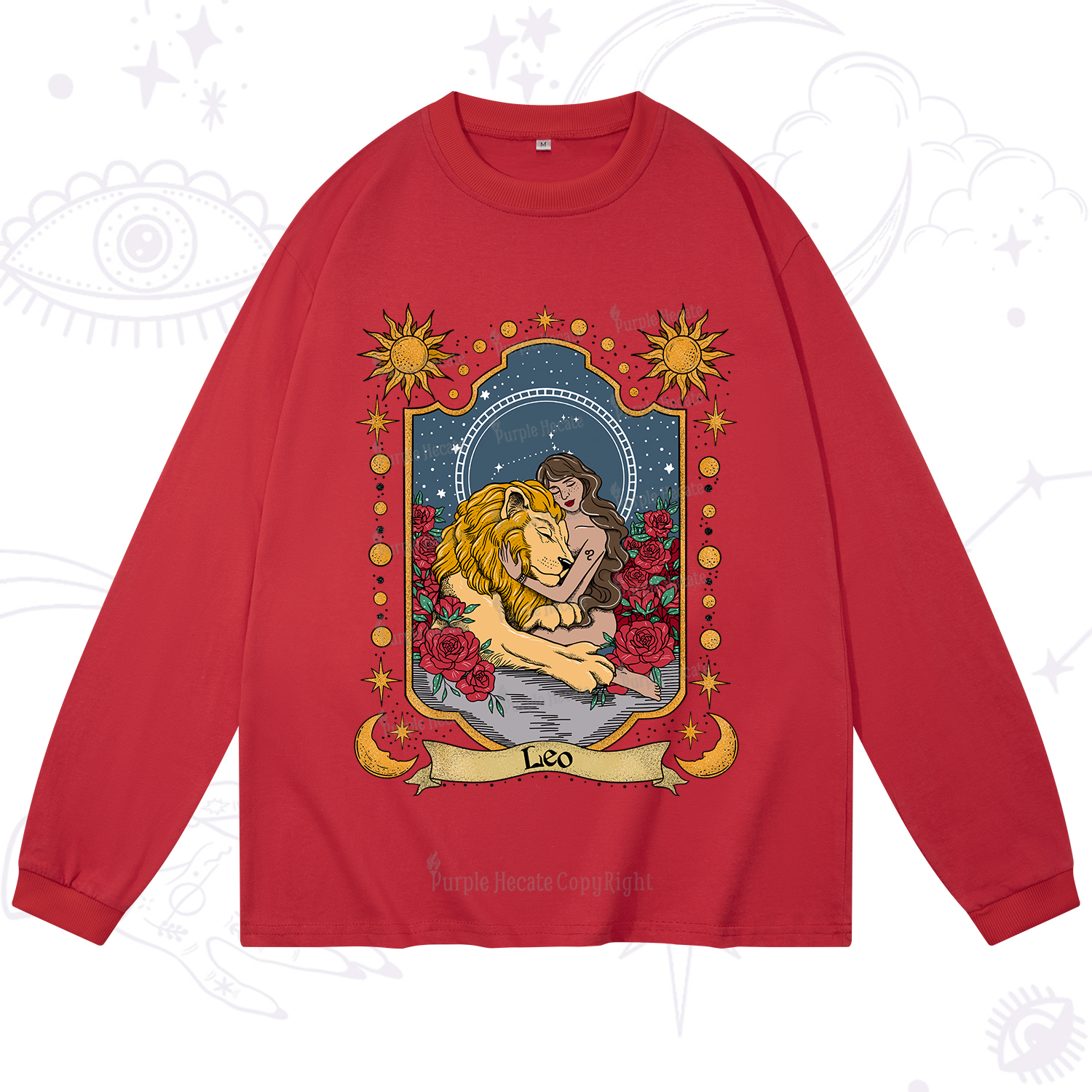 Purplehecate Leo Zodiac Long Sleeve T-Shirt