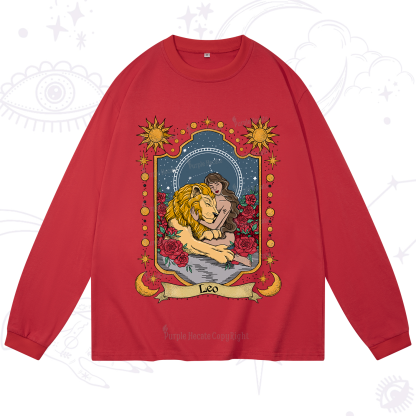 Purplehecate Leo Zodiac Long Sleeve T-Shirt