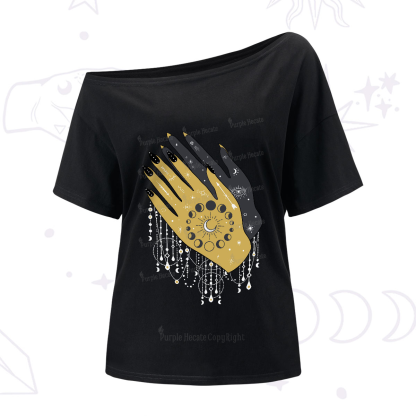 Purplehecate Wash Your Hands One-Shoulder T-Shirt