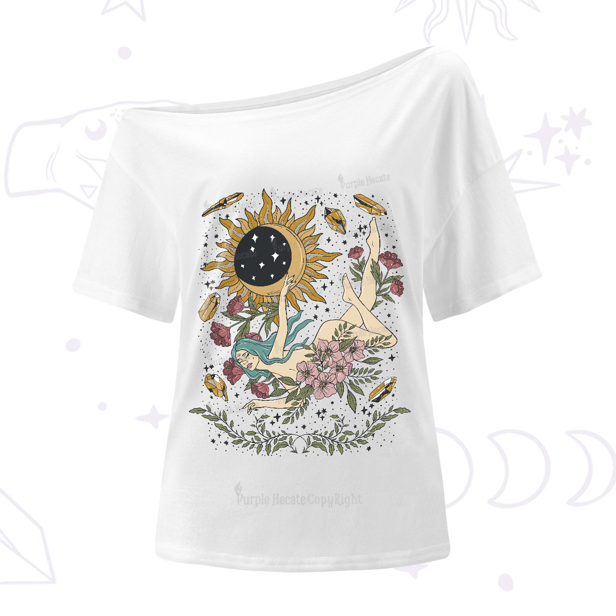 Purplehecate My Girl Your Day Will Come One-Shoulder T-Shirt