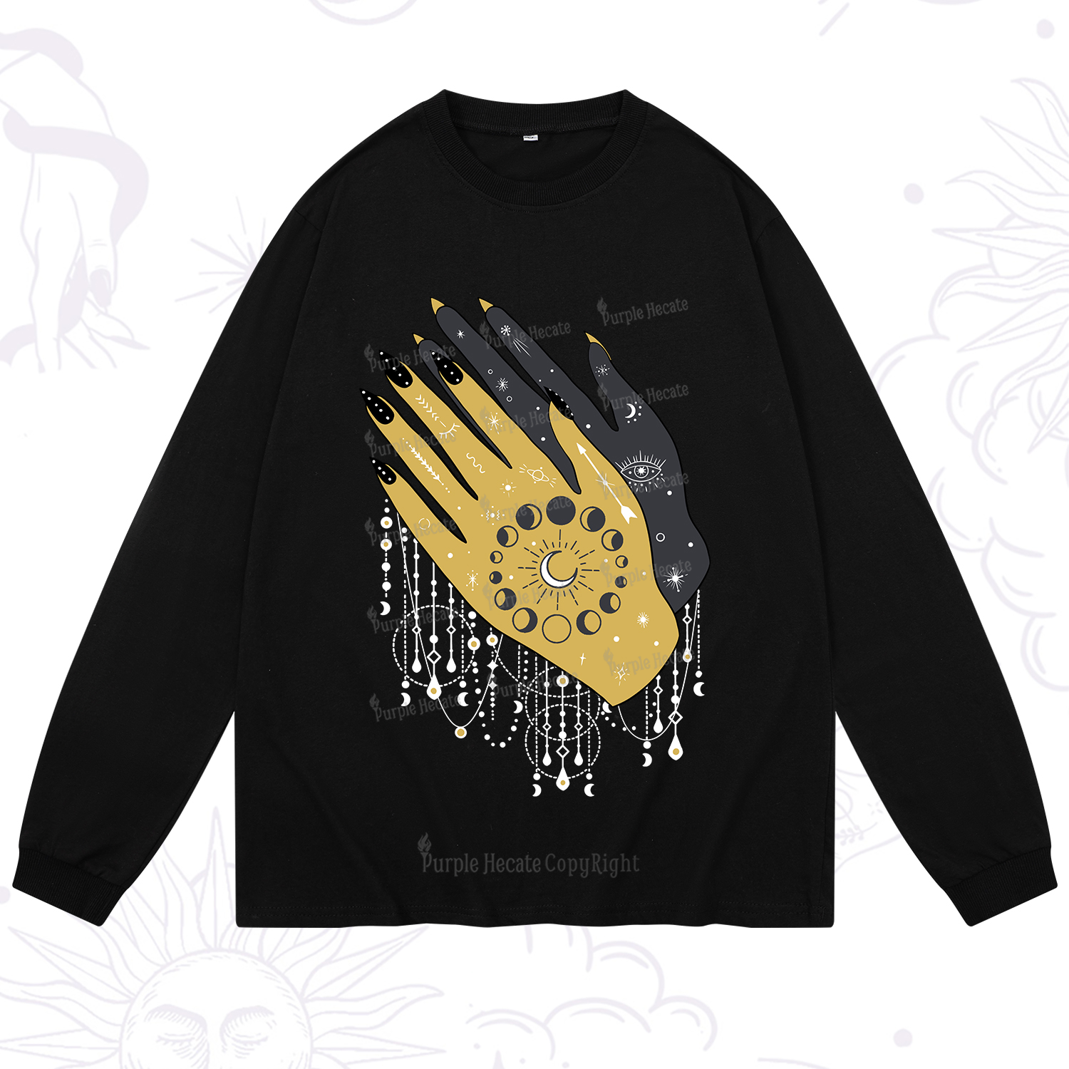 Purplehecate Wash Your Hands Long Sleeve T-Shirt