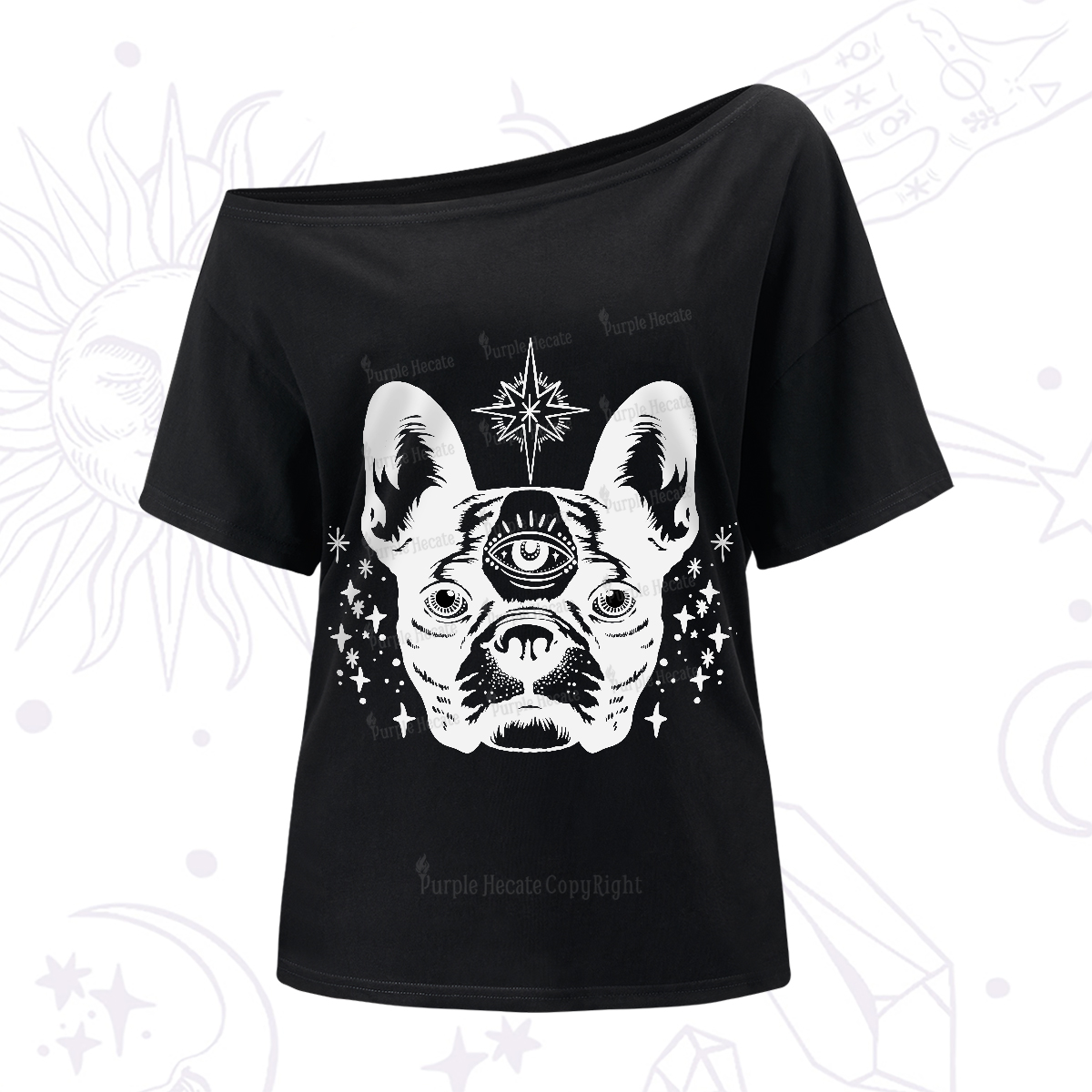 Purplehecate Like A Boss One-Shoulder T-Shirt
