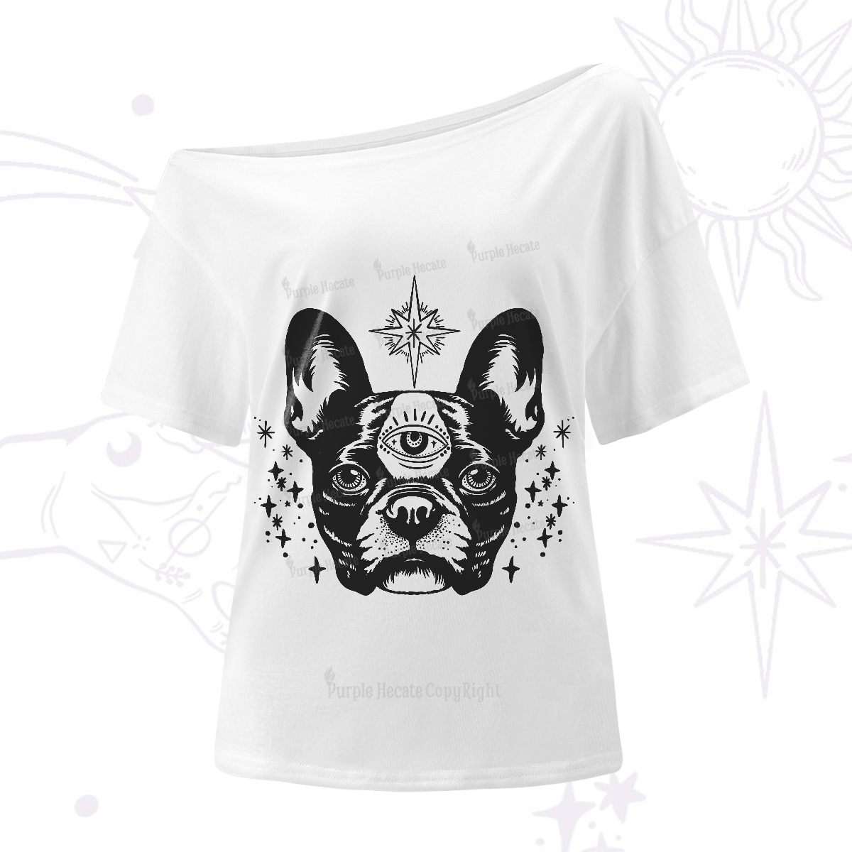 Purplehecate Like A Boss One-Shoulder T-Shirt