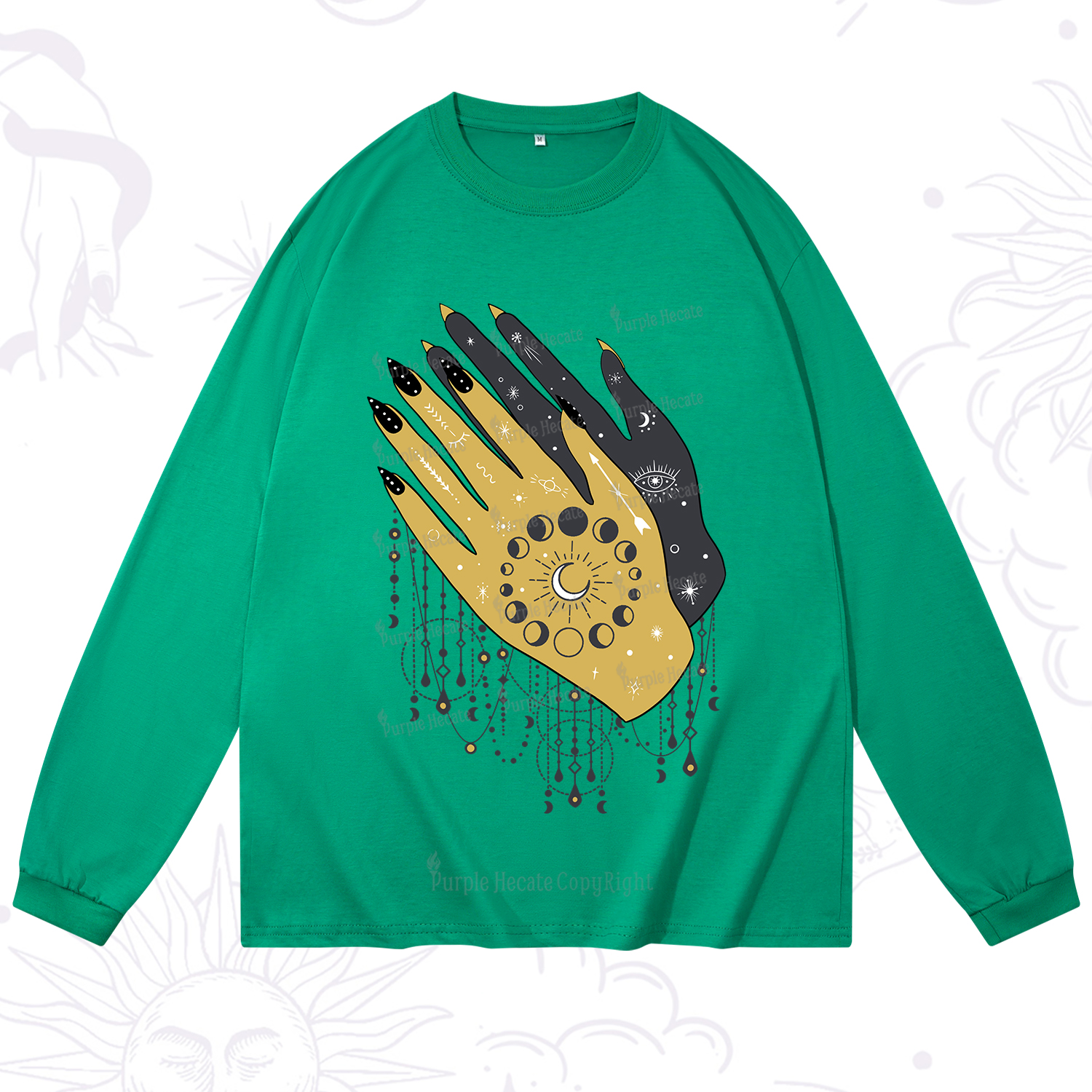 Purplehecate Wash Your Hands Long Sleeve T-Shirt