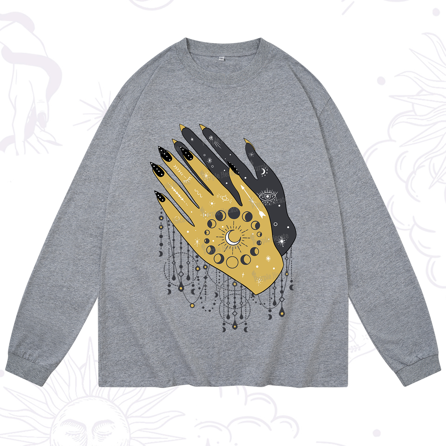 Purplehecate Wash Your Hands Long Sleeve T-Shirt