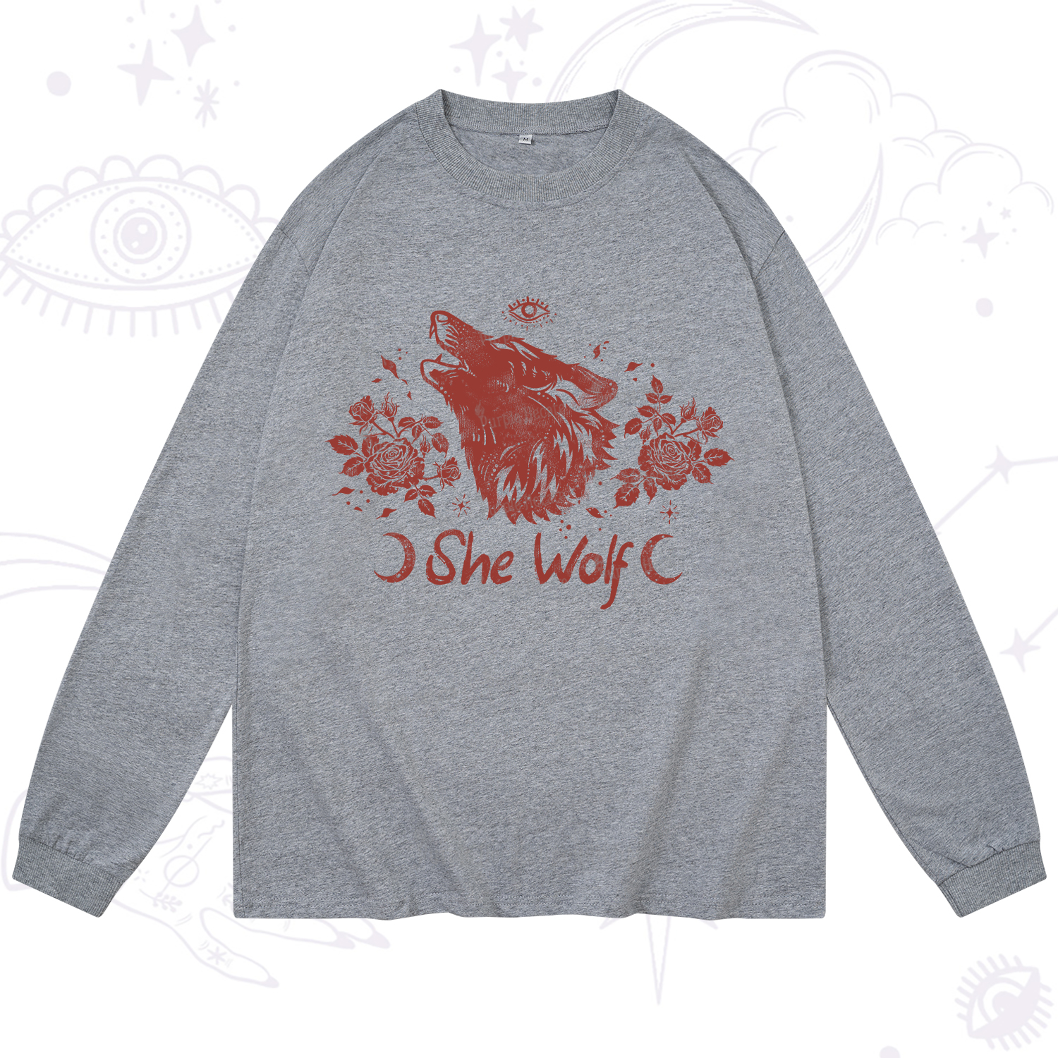 Purplehecate She Wolf Long Sleeve T-Shirt