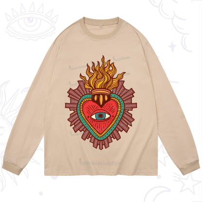 Purplehecate Sacred Heart Long Sleeve T-Shirt
