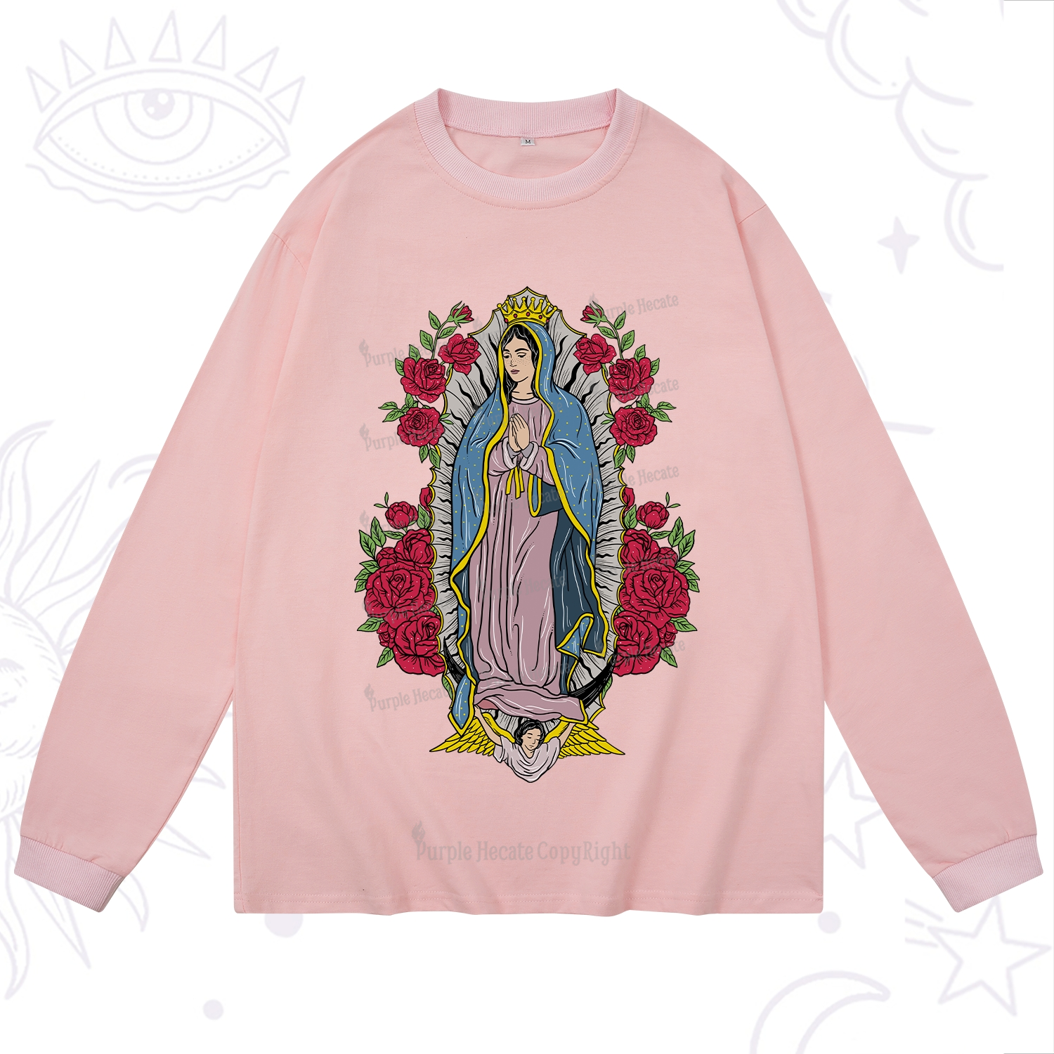 Purplehecate Mother Mary Long Sleeve T-Shirt