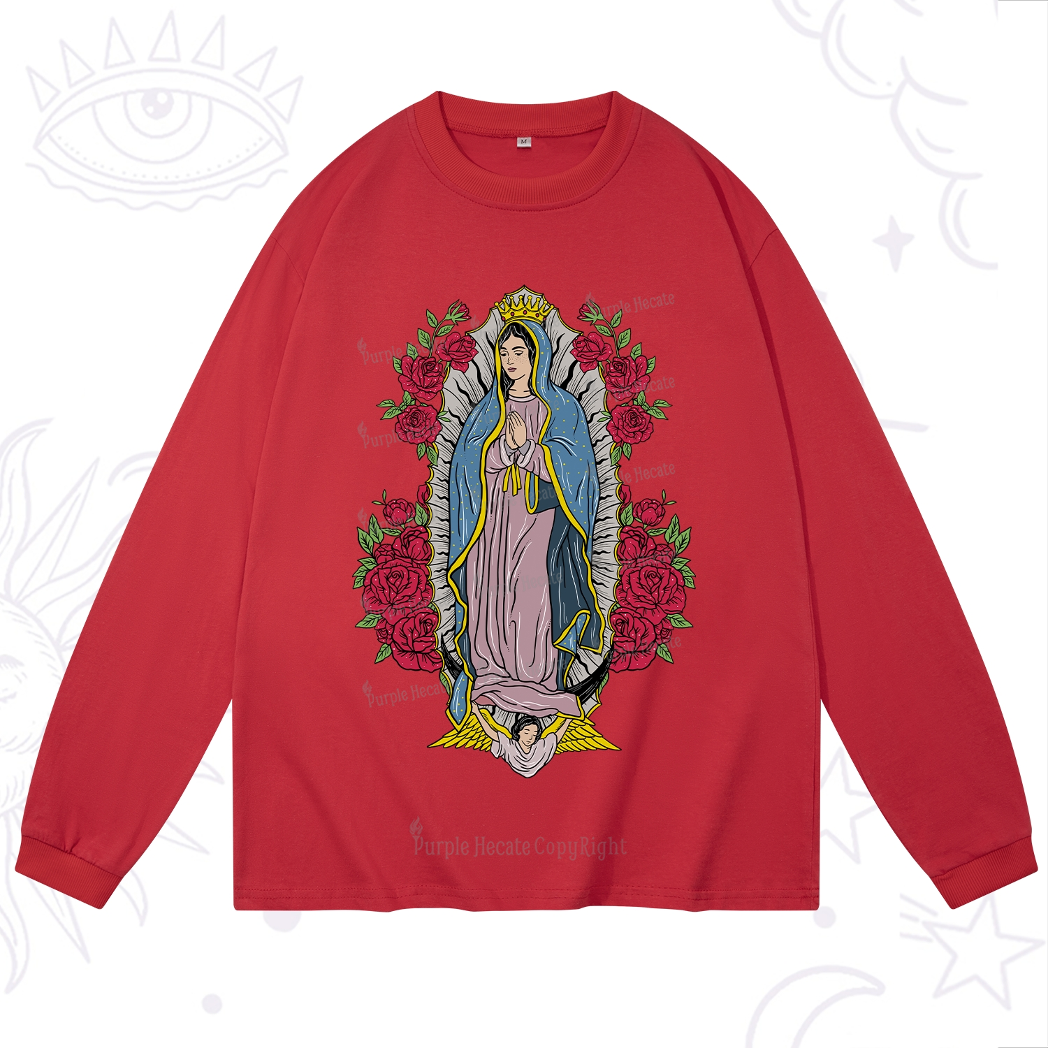 Purplehecate Mother Mary Long Sleeve T-Shirt