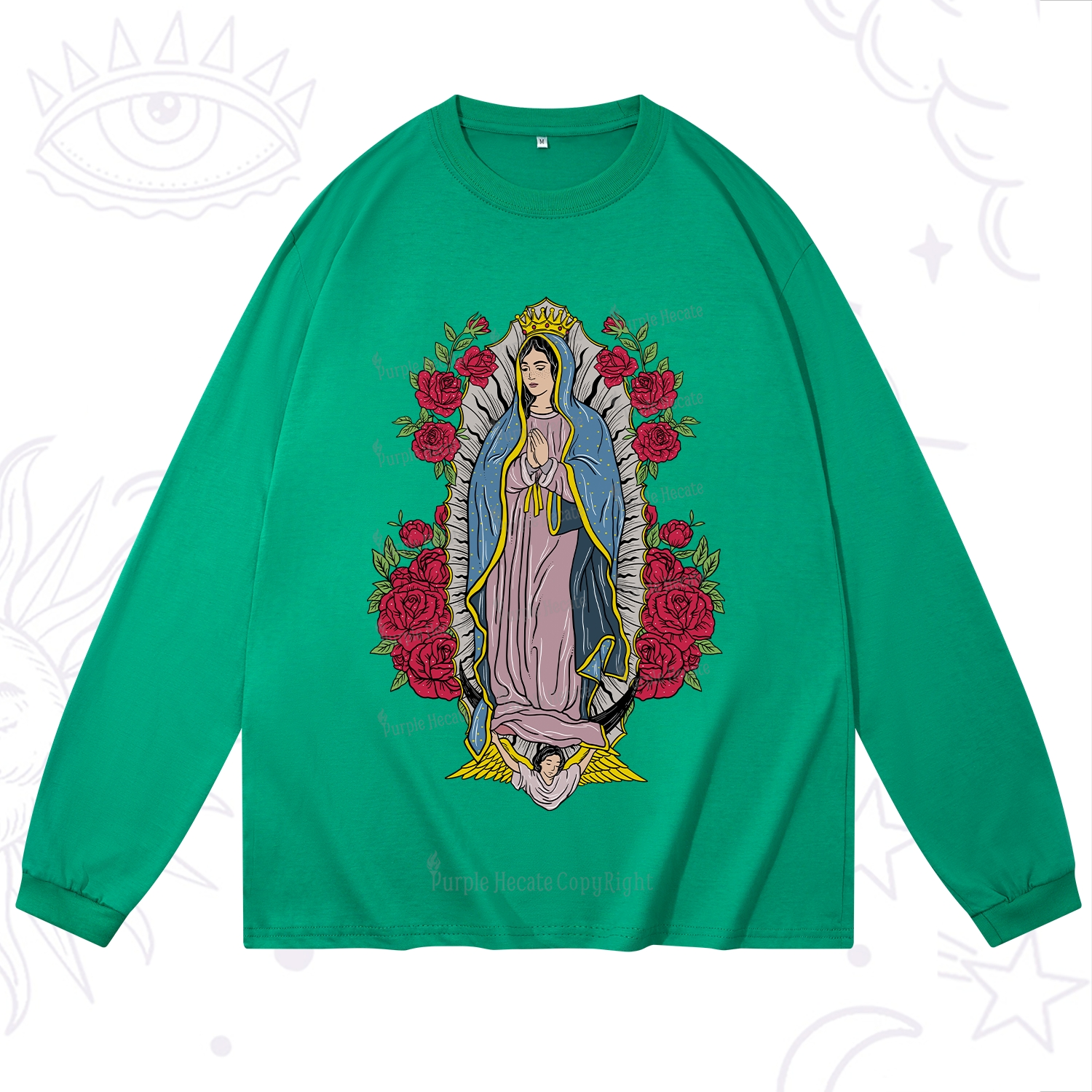 Purplehecate Mother Mary Long Sleeve T-Shirt