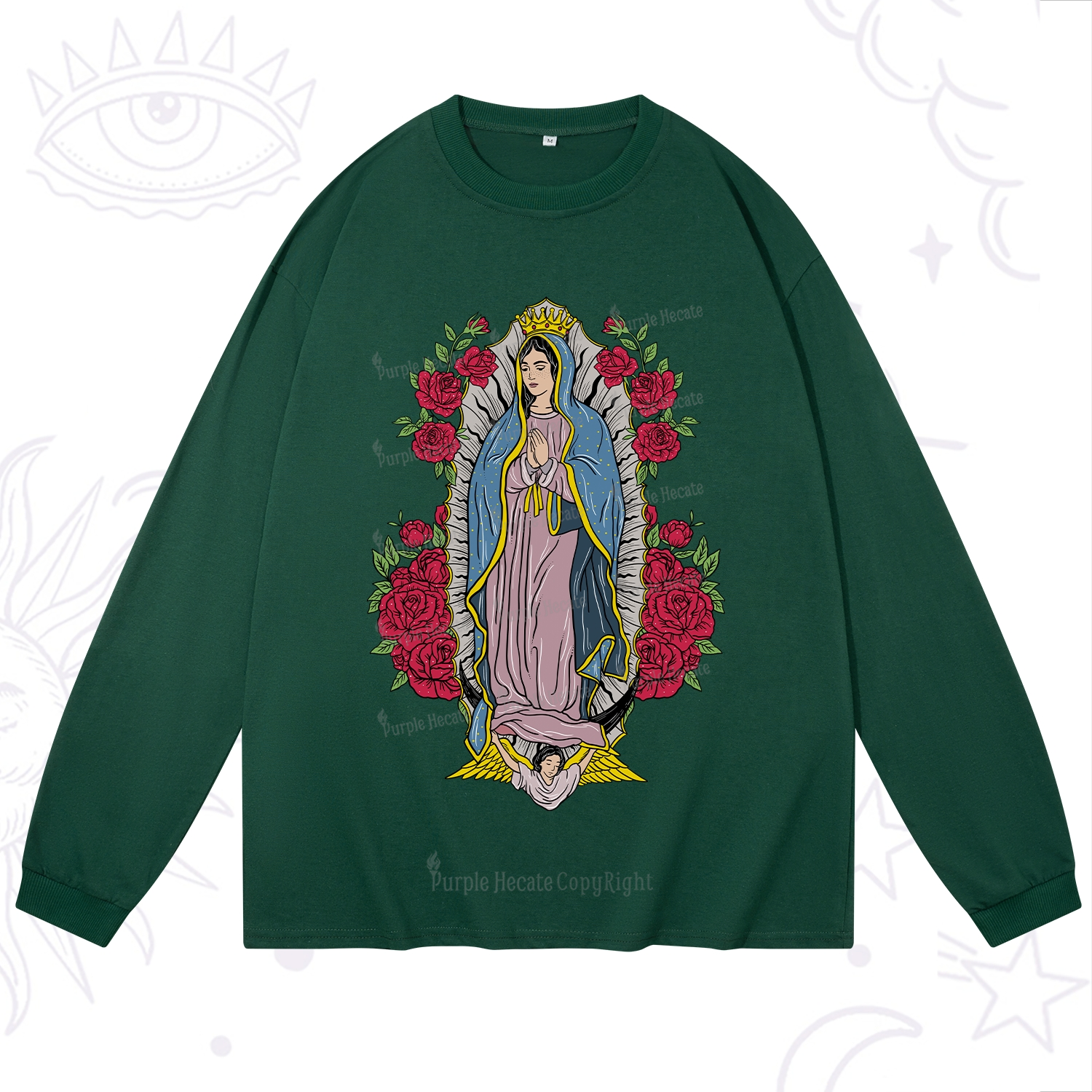 Purplehecate Mother Mary Long Sleeve T-Shirt