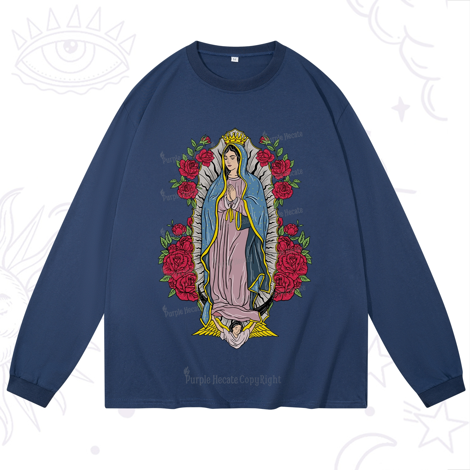 Purplehecate Mother Mary Long Sleeve T-Shirt