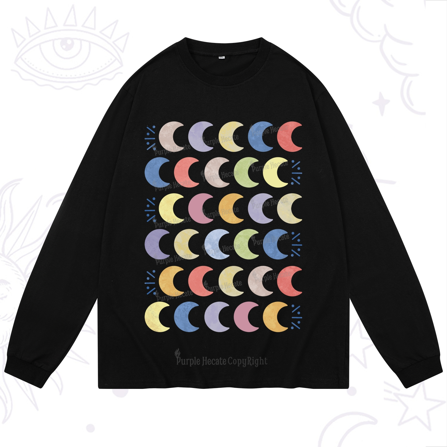 Purplehecate Every Phase Of Me Long Sleeve T-Shirt