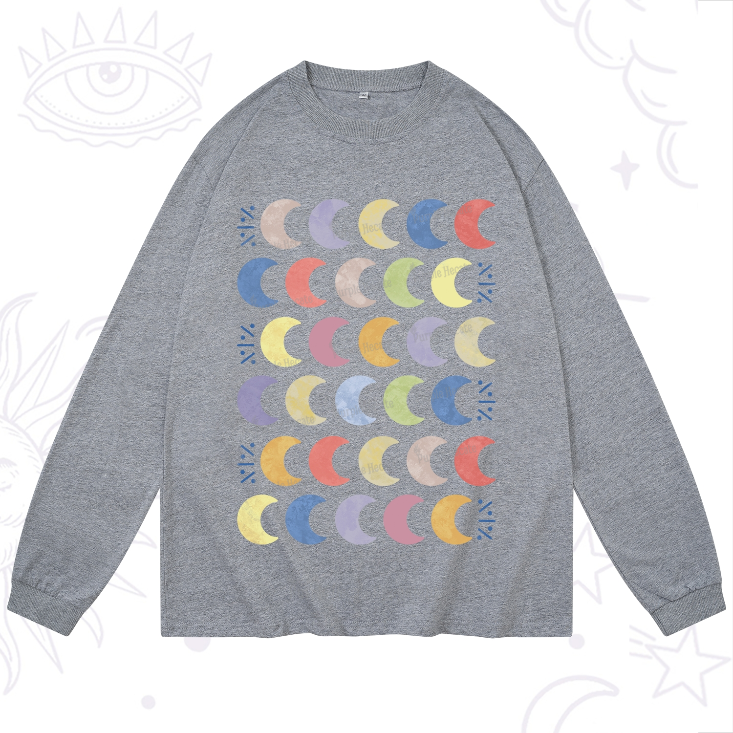 Purplehecate Every Phase Of Me Long Sleeve T-Shirt