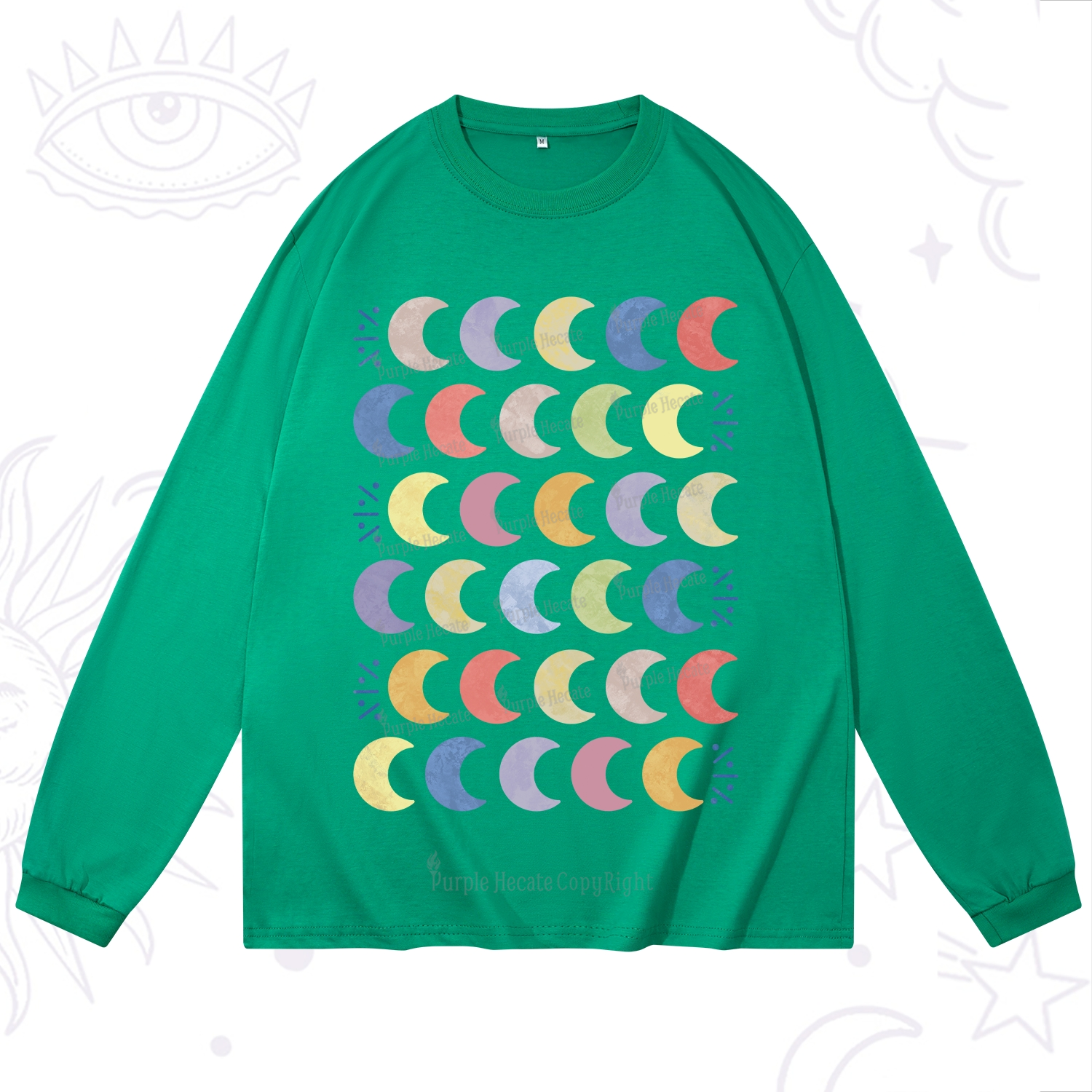 Purplehecate Every Phase Of Me Long Sleeve T-Shirt