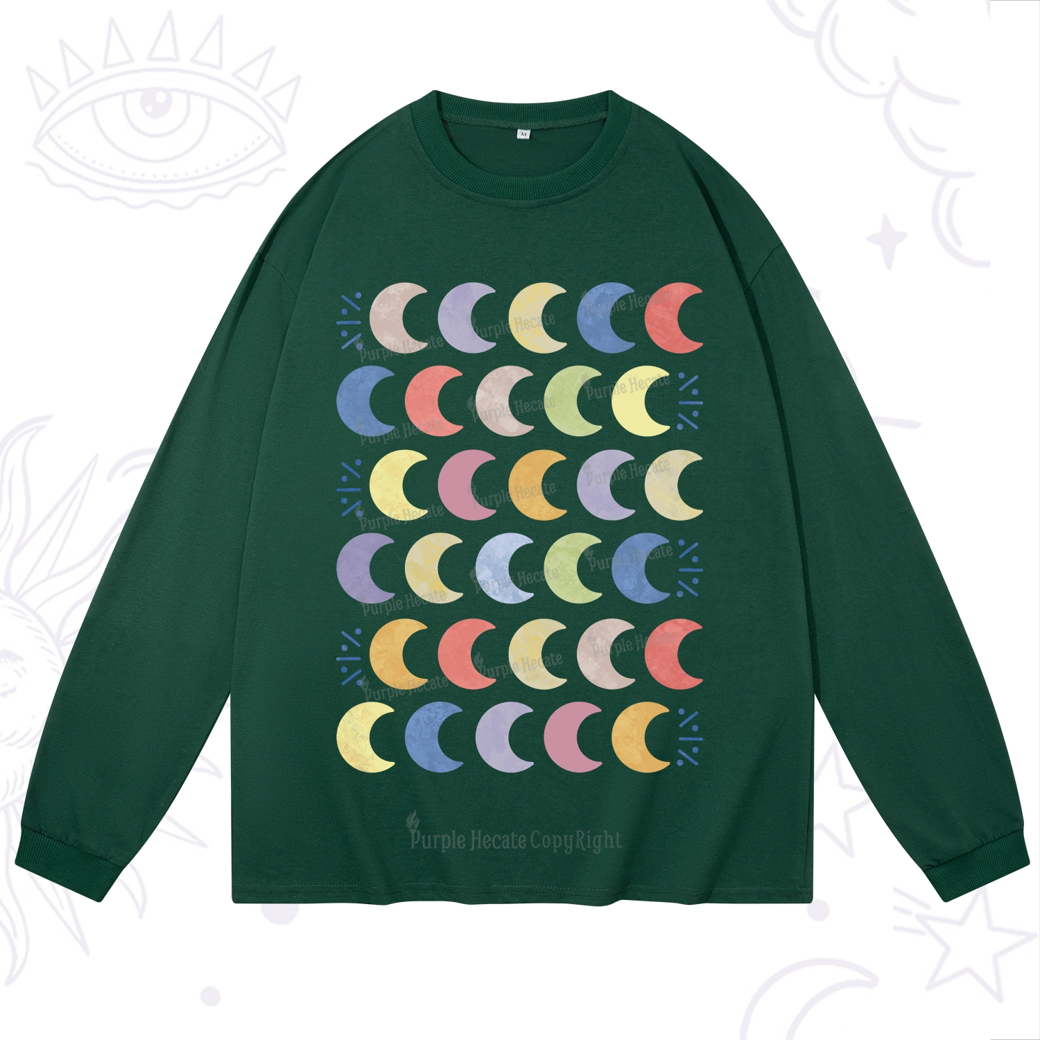 Purplehecate Every Phase Of Me Long Sleeve T-Shirt