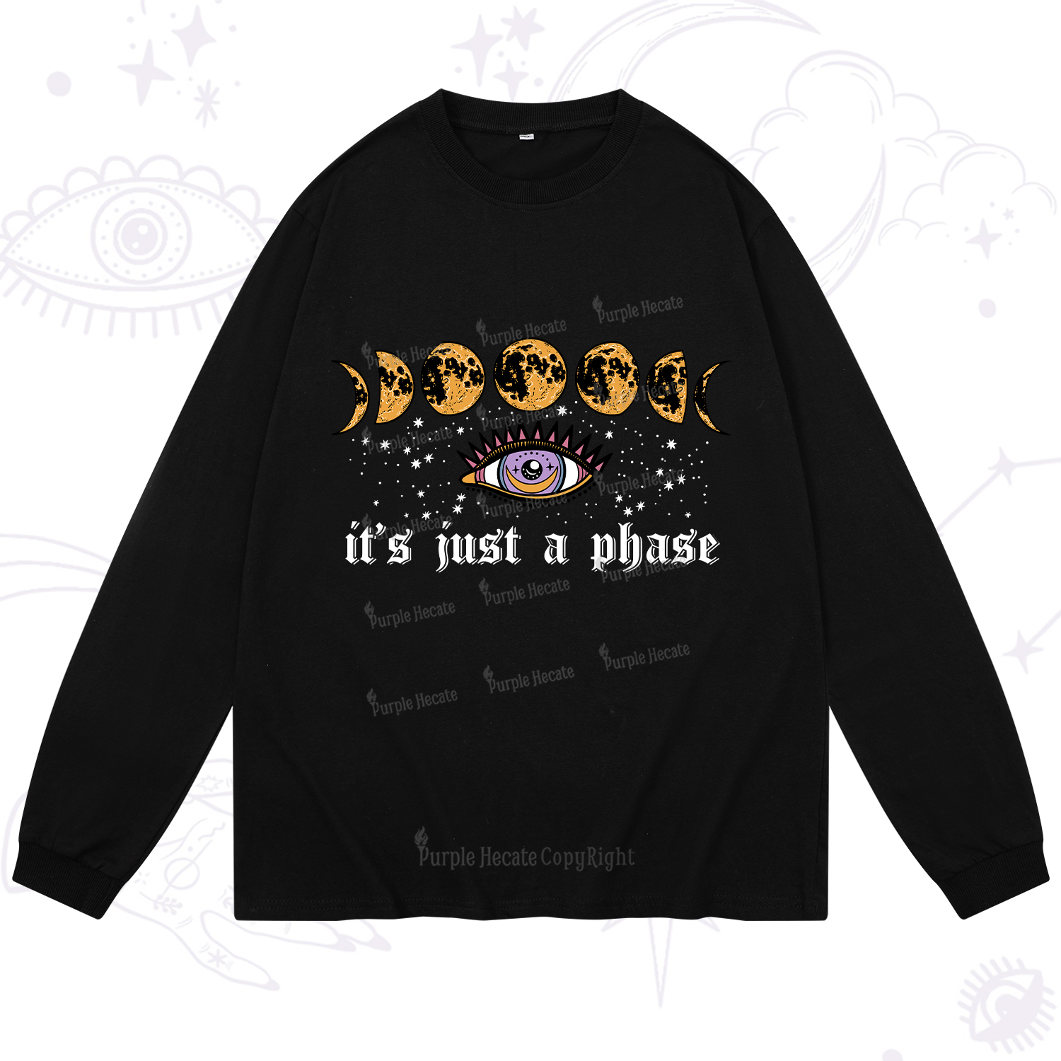 Purplehecate It's Just A Phase Long Sleeve T-Shirt