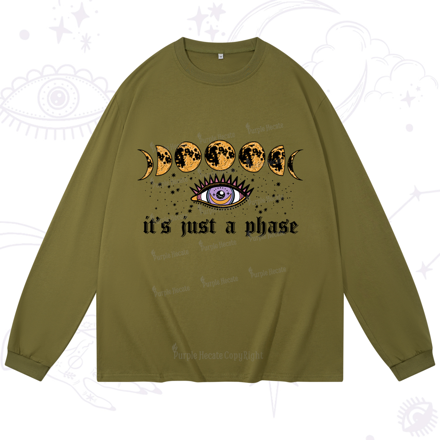 Purplehecate It's Just A Phase Long Sleeve T-Shirt