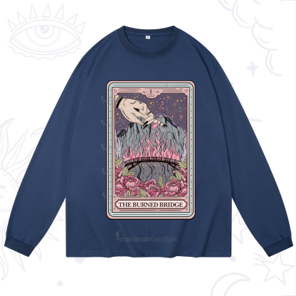 Purplehecate The Burned Bridge Tarot Long Sleeve T-Shirt