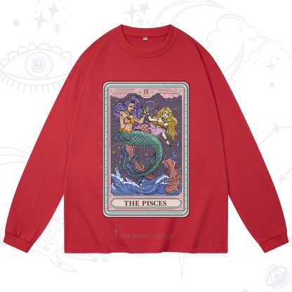 Purplehecate The Pisces Tarot Long Sleeve T-Shirt