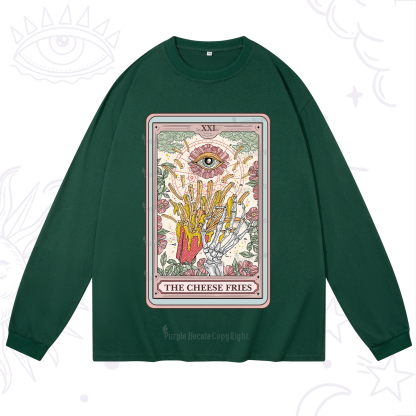 Purplehecate The Cheese Fries Tarot Long Sleeve T-Shirt
