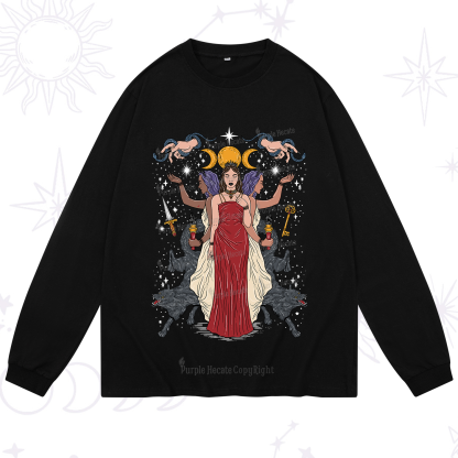 Purplehecate The Triple Goddess Hecate Long Sleeve T-Shirt