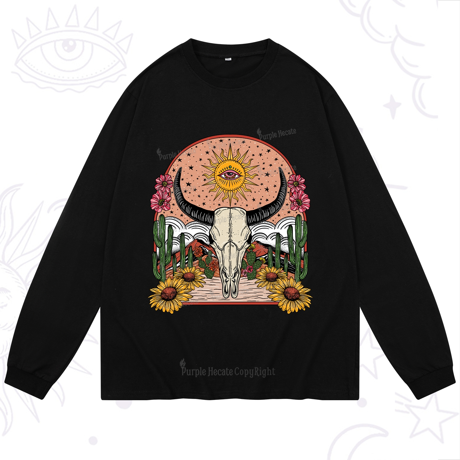 Purplehecate Desert Bloom Long Sleeve T-Shirt