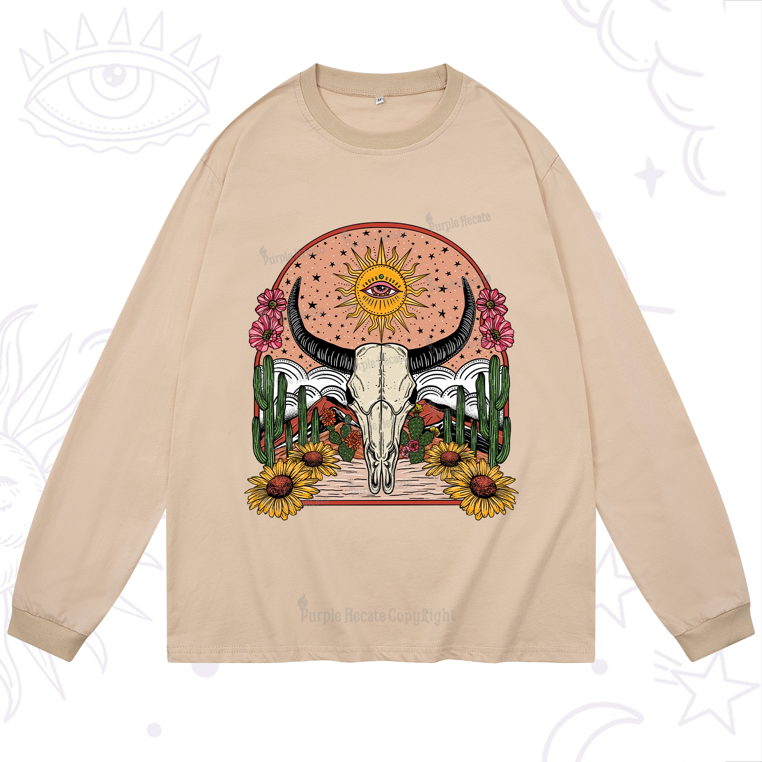 Purplehecate Desert Bloom Long Sleeve T-Shirt