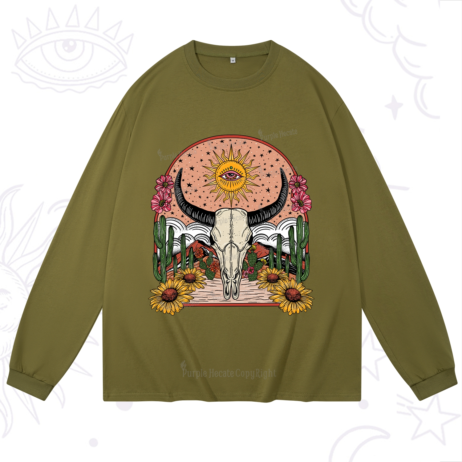Purplehecate Desert Bloom Long Sleeve T-Shirt