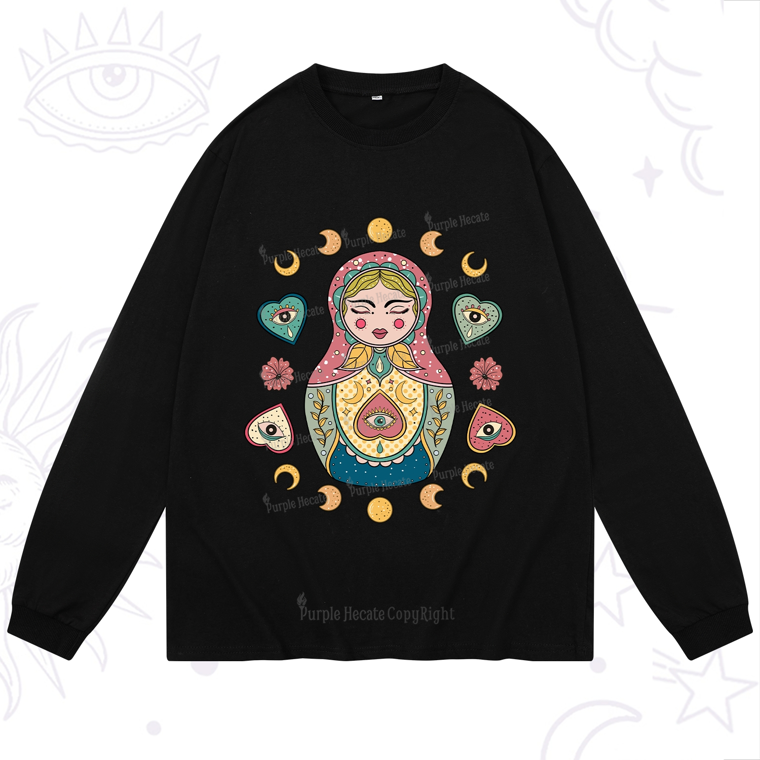 Purplehecate Nesting Doll Long Sleeve T-Shirt