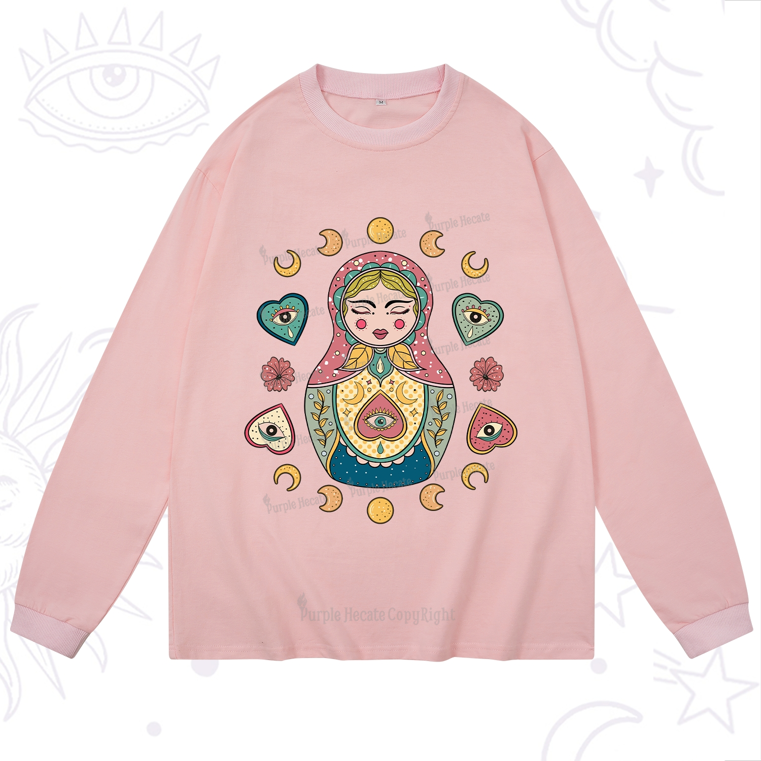 Purplehecate Nesting Doll Long Sleeve T-Shirt
