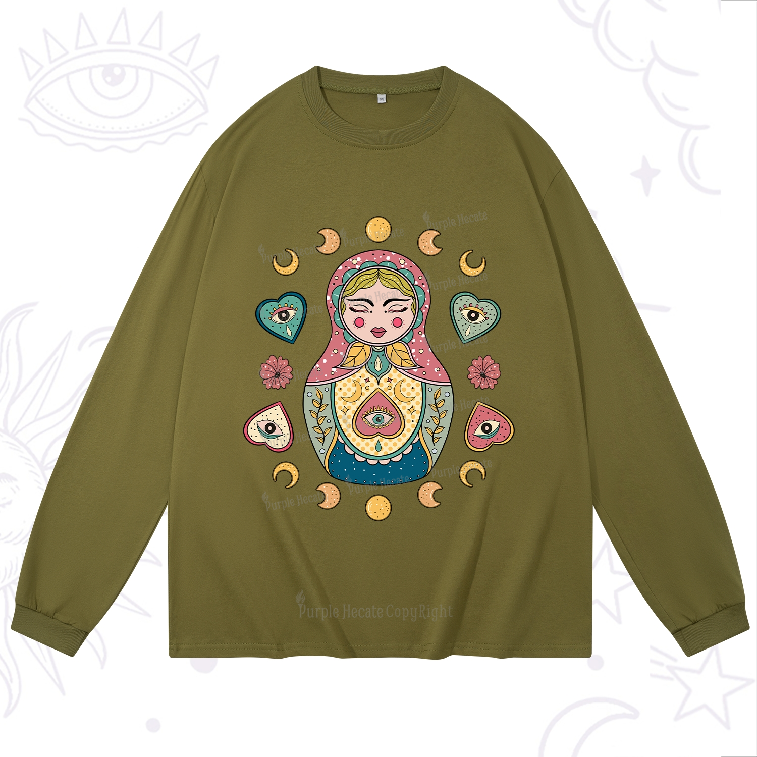 Purplehecate Nesting Doll Long Sleeve T-Shirt