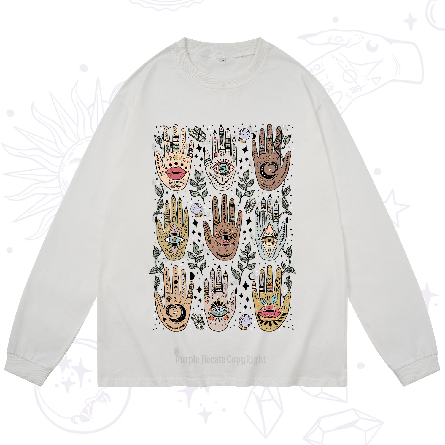 Purplehecate Helping Hands Long Sleeve T-Shirt