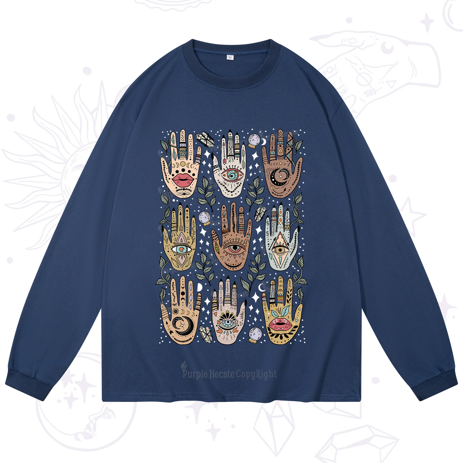 Purplehecate Helping Hands Long Sleeve T-Shirt