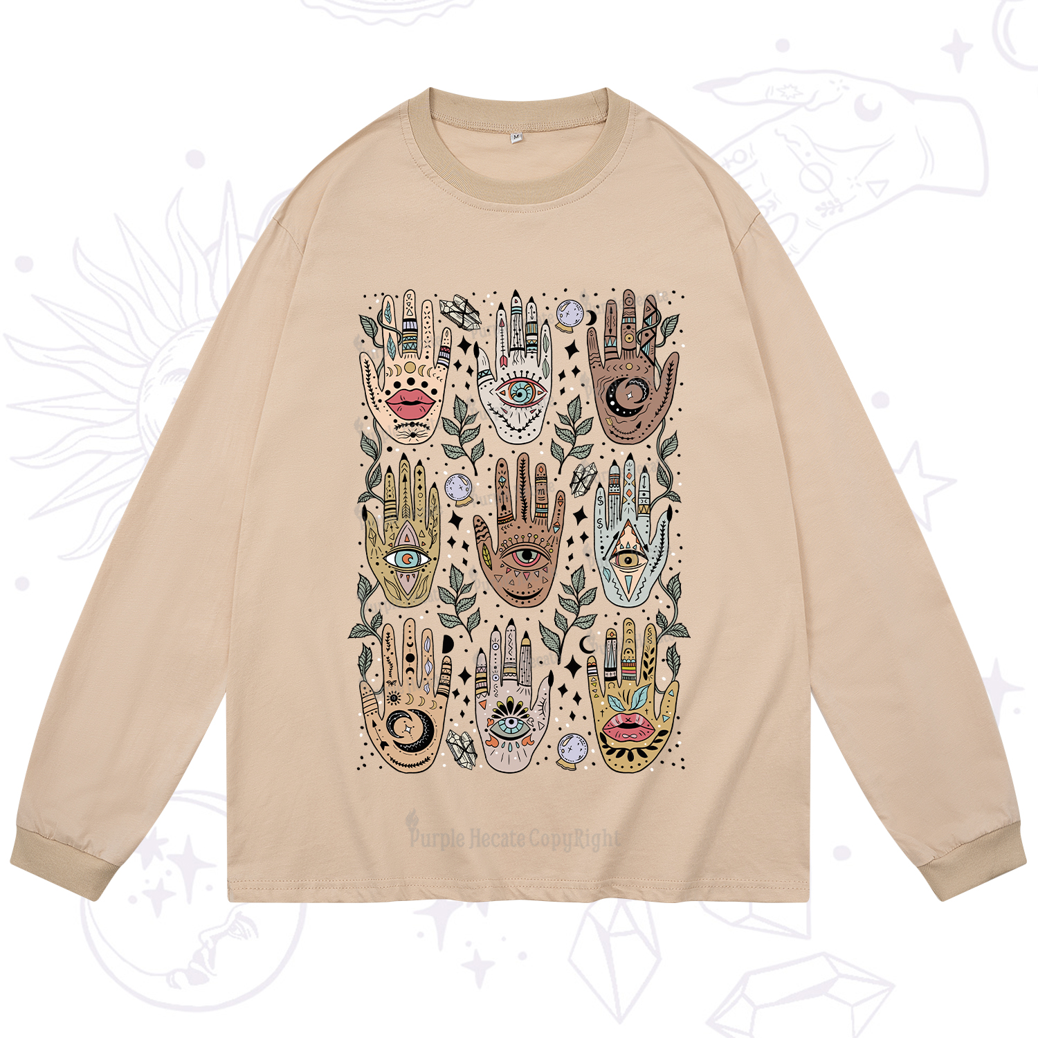 Purplehecate Helping Hands Long Sleeve T-Shirt