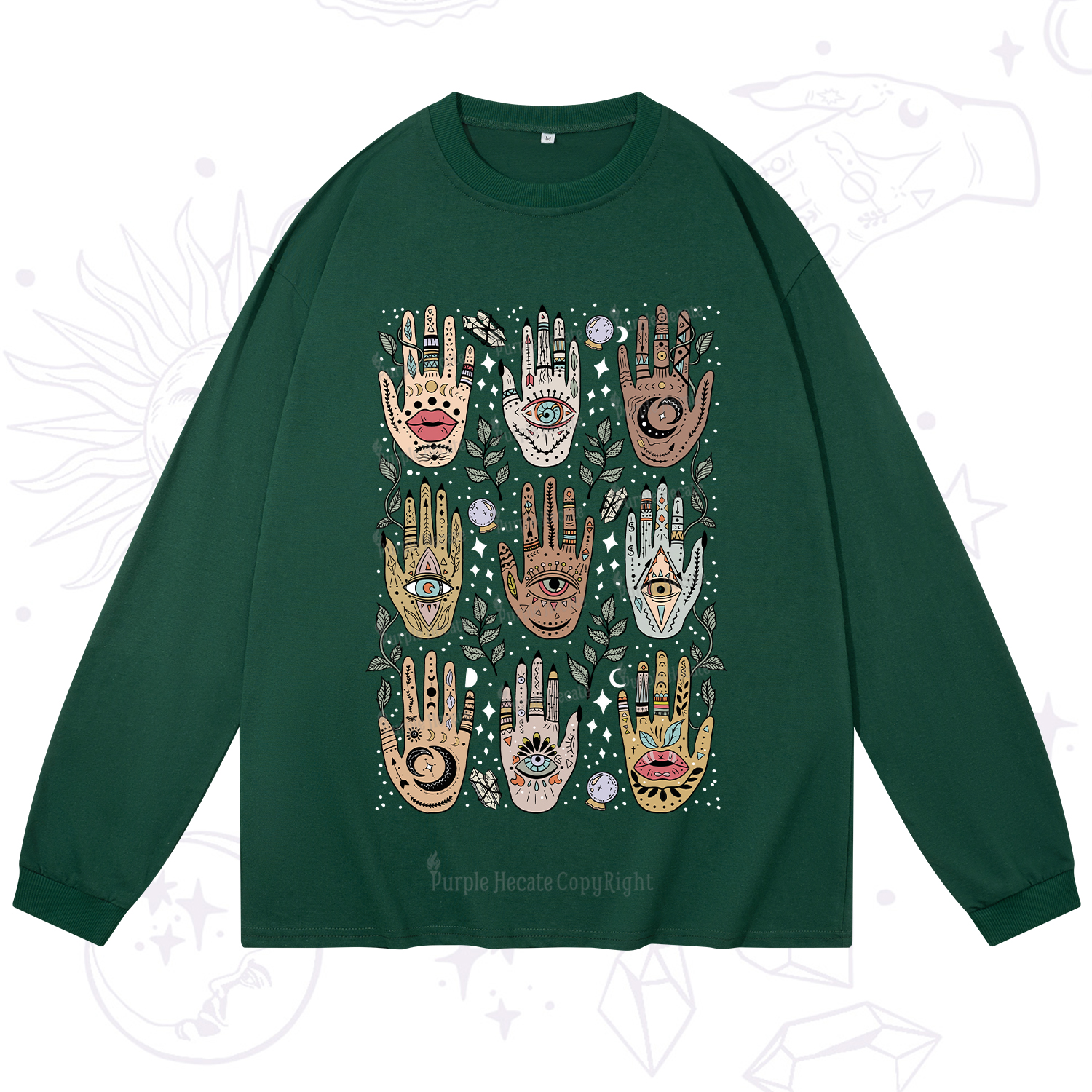Purplehecate Helping Hands Long Sleeve T-Shirt