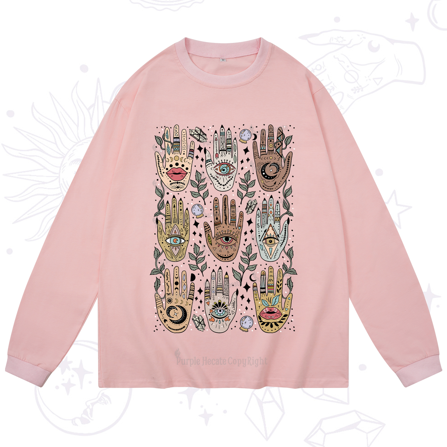 Purplehecate Helping Hands Long Sleeve T-Shirt
