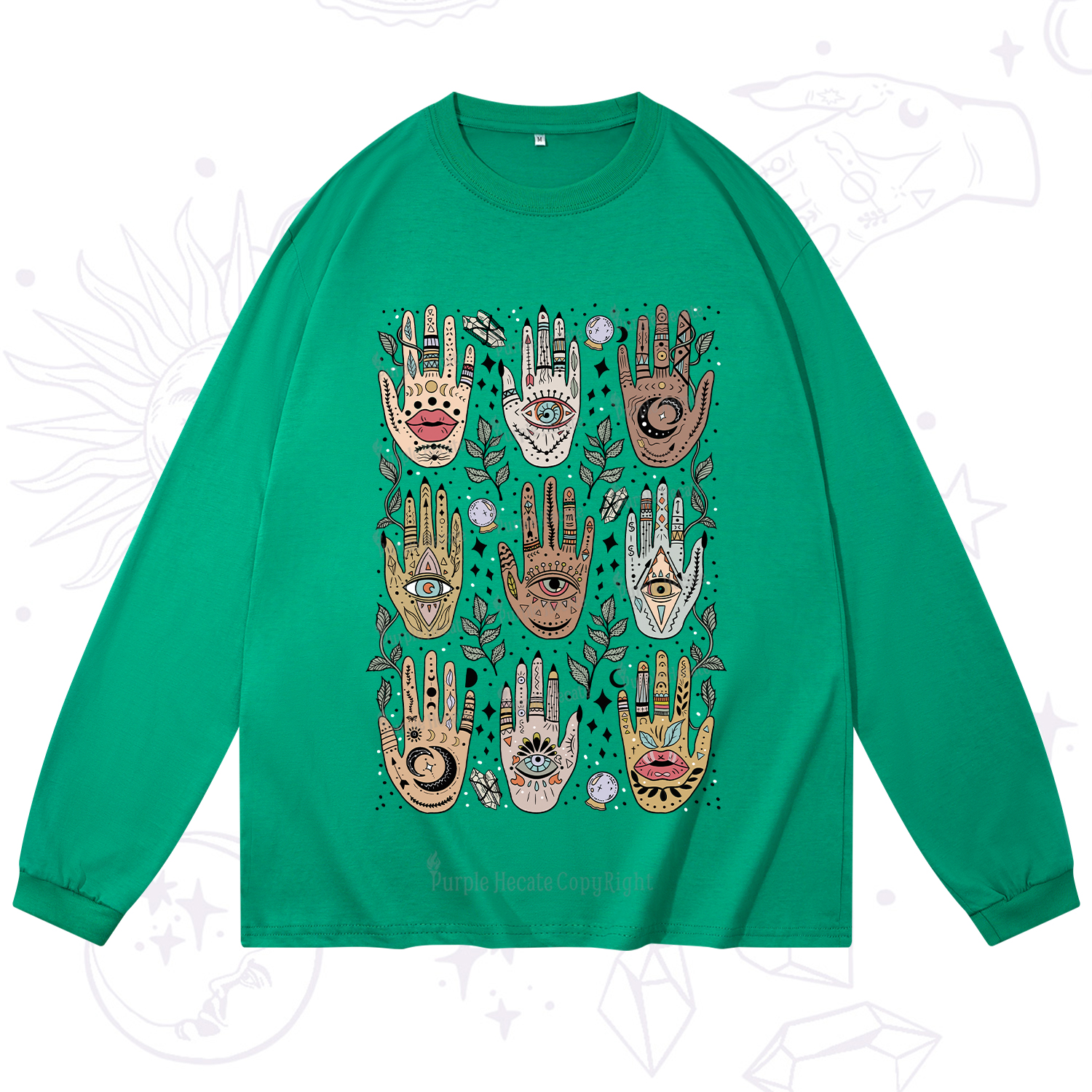 Purplehecate Helping Hands Long Sleeve T-Shirt
