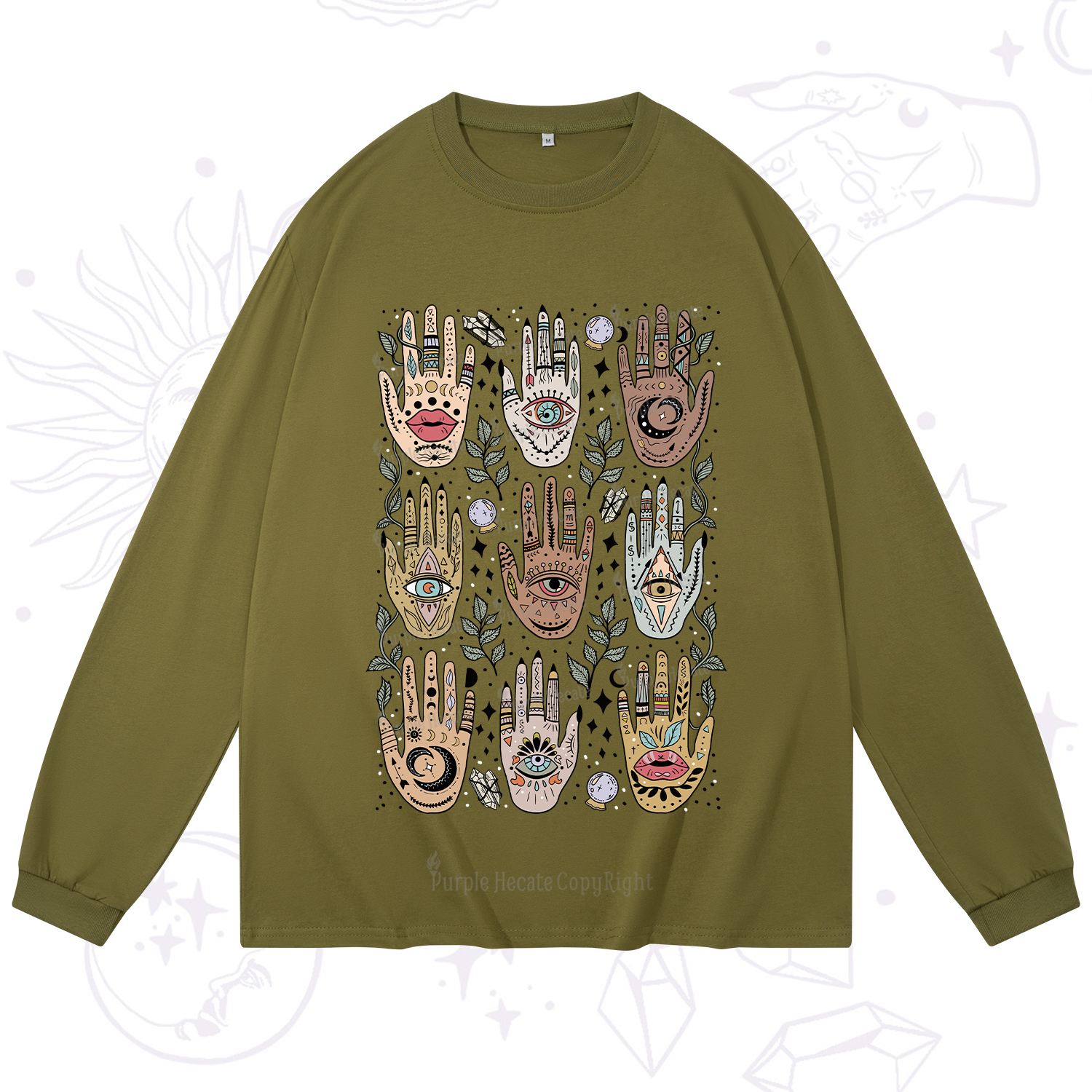 Purplehecate Helping Hands Long Sleeve T-Shirt