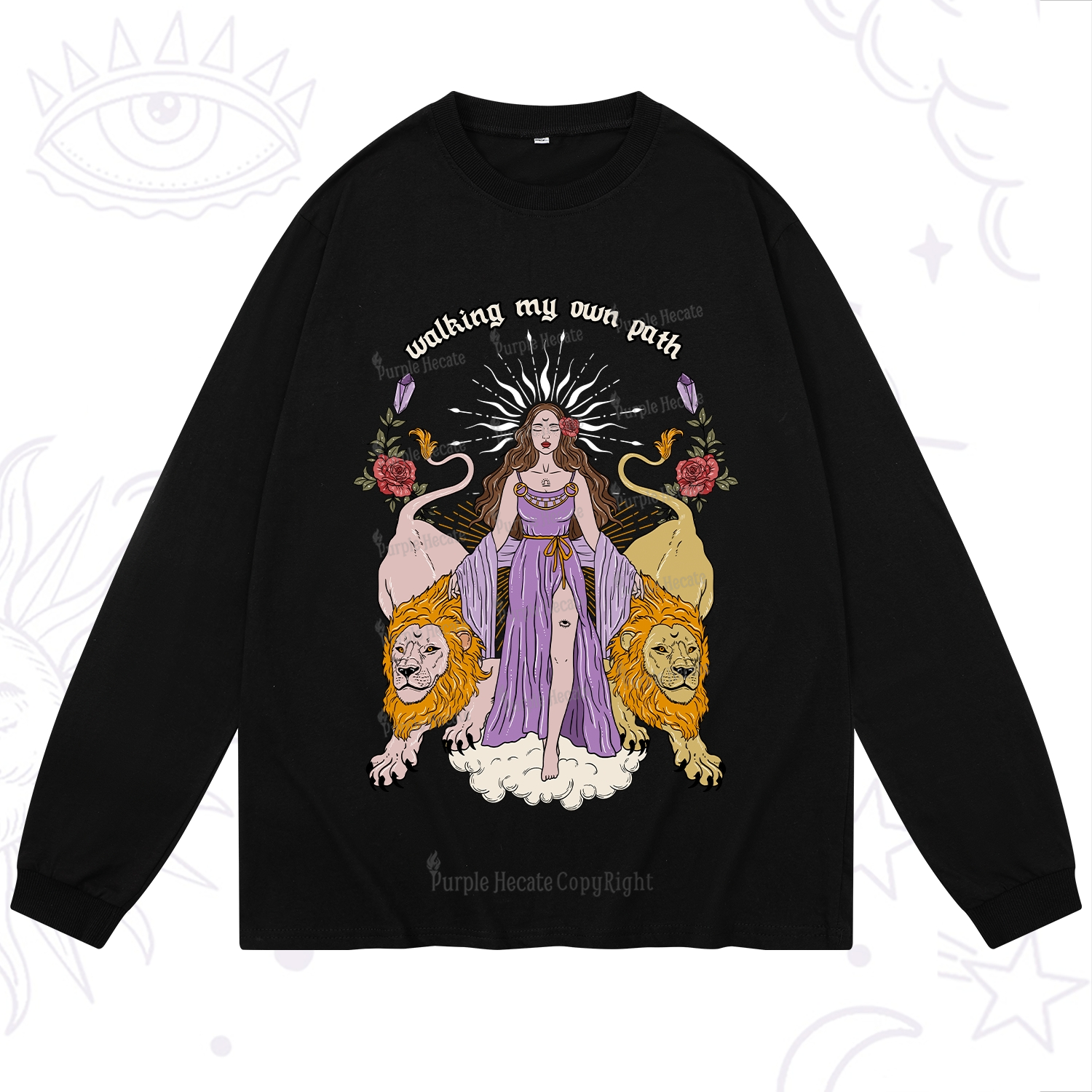 Purplehecate The Goddess Walking My Own Path Long Sleeve T-Shirt