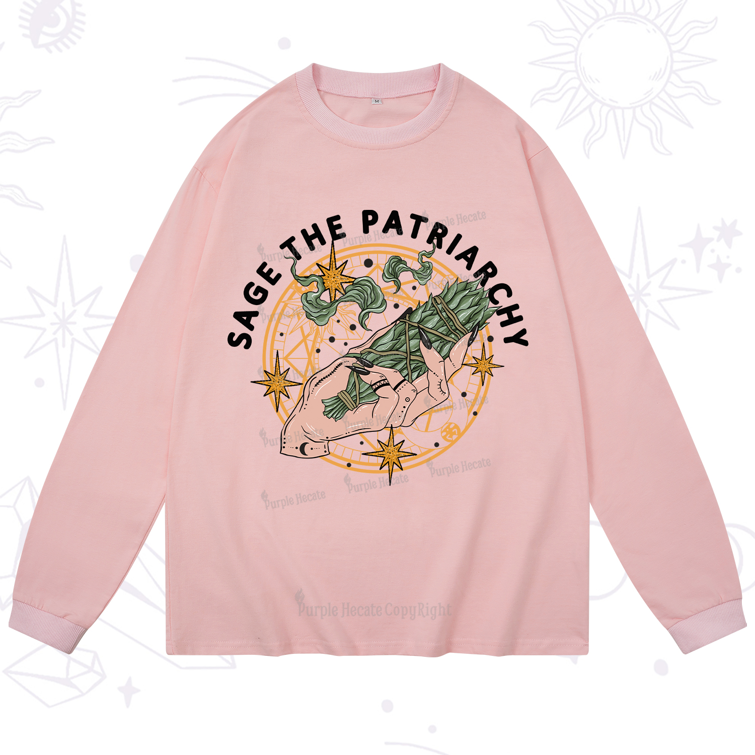Purplehecate Sage The Patriarchy Long Sleeve T-Shirt