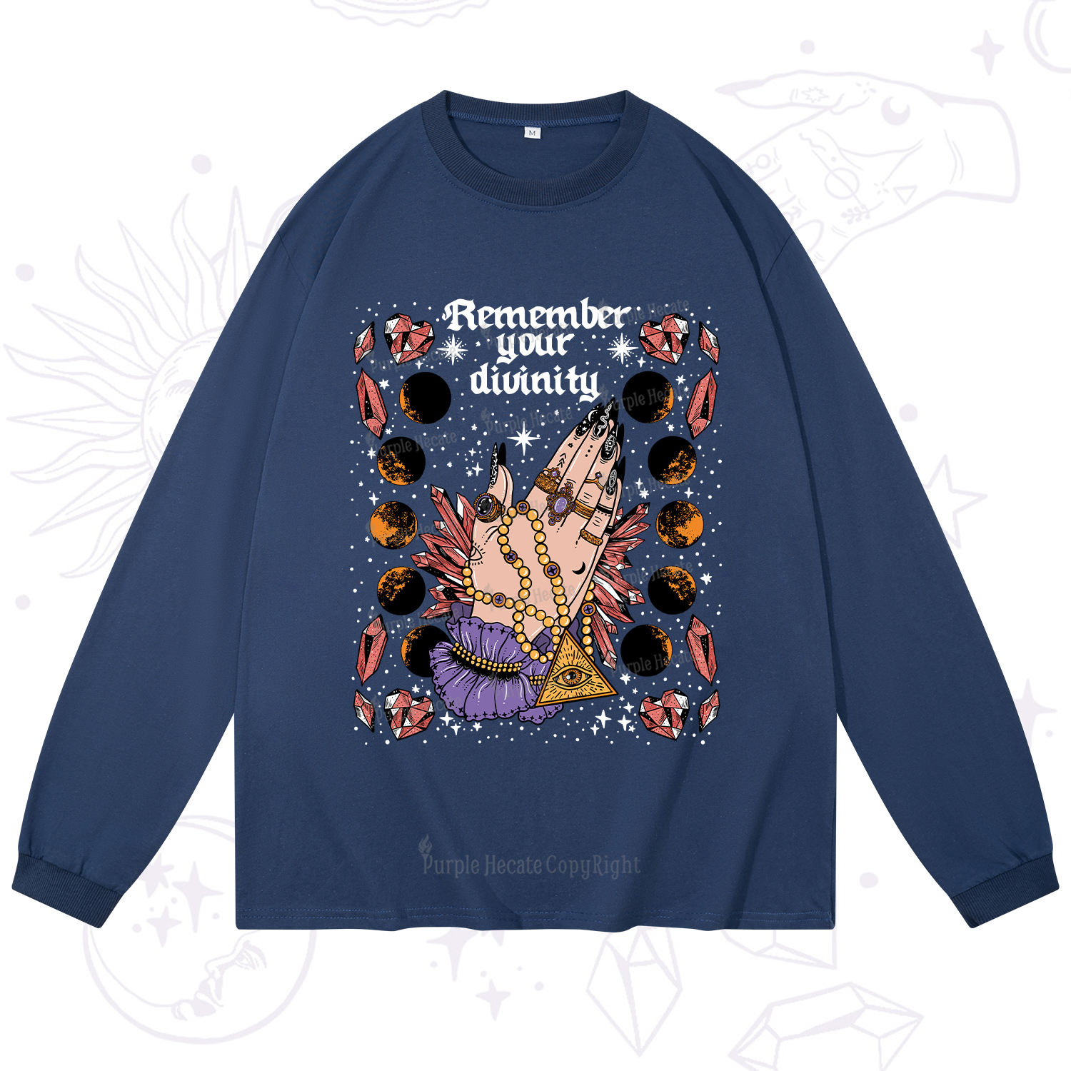 Purplehecate Remember Your Divinity Long Sleeve T-Shirt