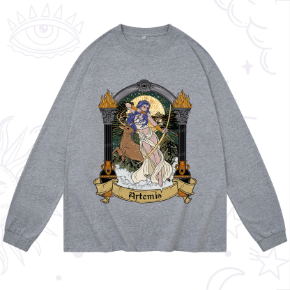 Purplehecate The Huntress Goddess Artemis Long Sleeve T-Shirt