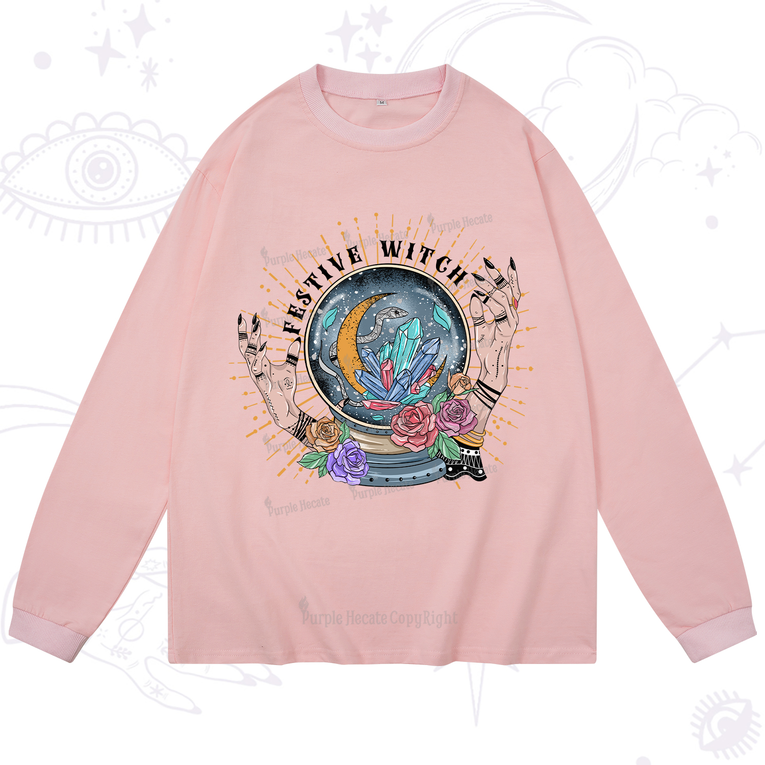 Purplehecate Festive Witch Long Sleeve T-Shirt