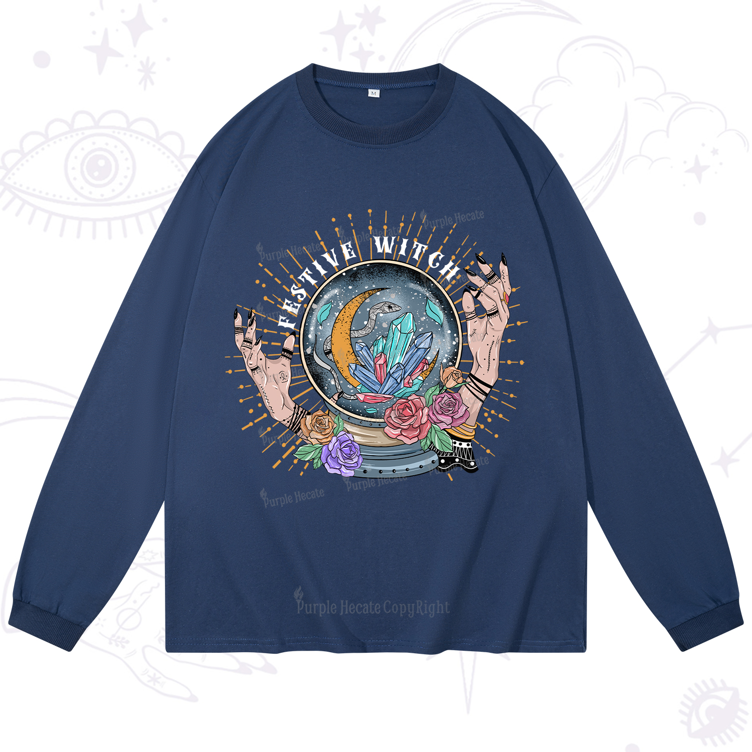 Purplehecate Festive Witch Long Sleeve T-Shirt