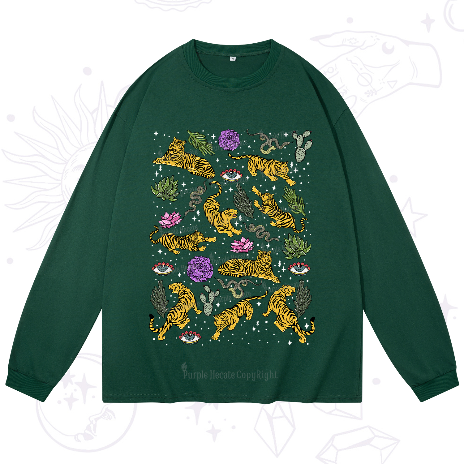 Purplehecate Desert Tiger Long Sleeve T-Shirt