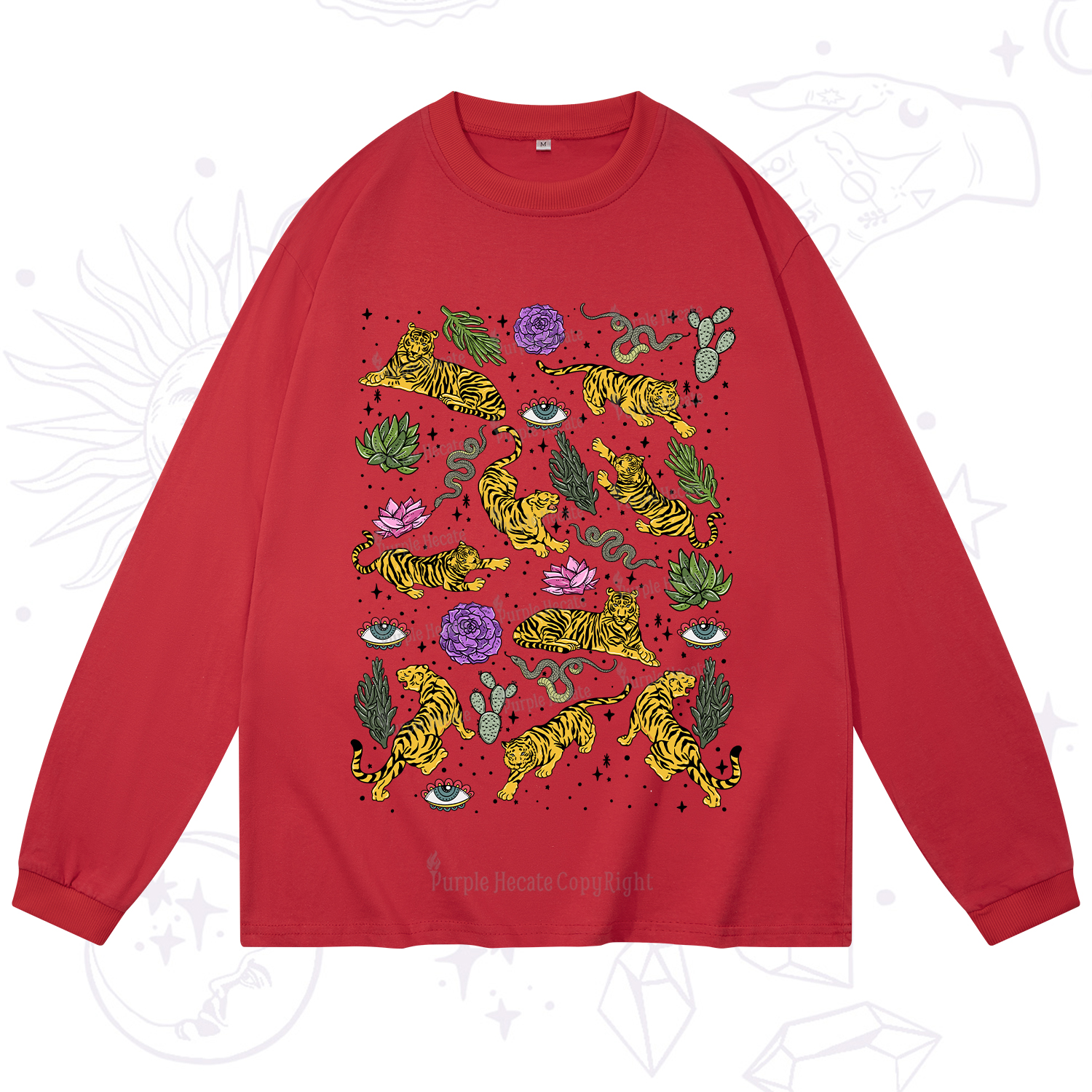 Purplehecate Desert Tiger Long Sleeve T-Shirt