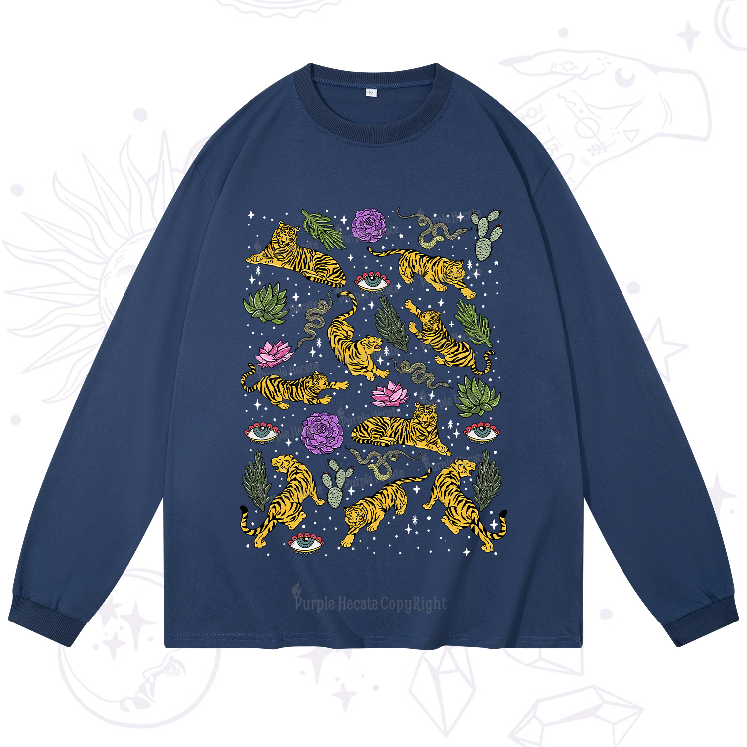 Purplehecate Desert Tiger Long Sleeve T-Shirt