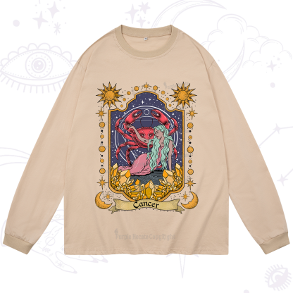Purplehecate Cancer Zodiac Long Sleeve T-Shirt